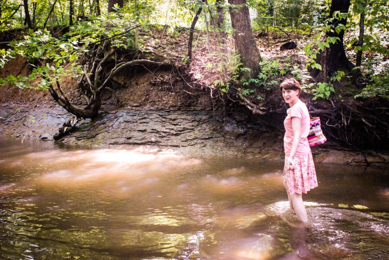 wade through creeks to find the perfect birthday picnic area