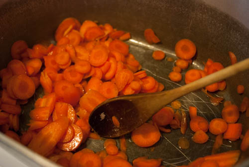 sautéing carrots